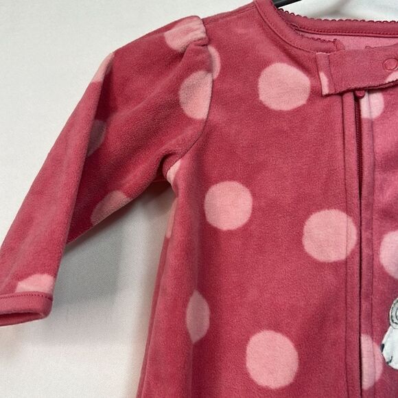 Carter’s Child of Mine Punk Polkadot Sheep Fleece Sleep and Play 3-6 months EUC - Picture 5 of 12